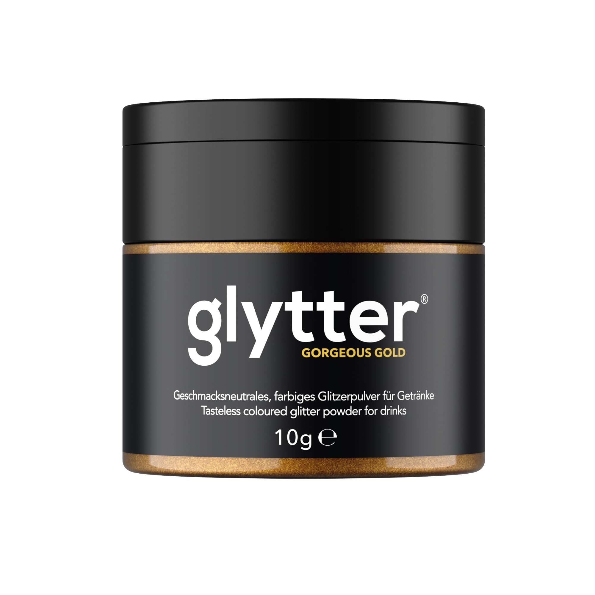 Glytter Glitter Powder for Drinks (Gold) - Edible Glitter for Drinks & Liquids, for Liqueur, Sparkling, Cocktails - Drinkable & Tasteless - Glitter Powder, Glitter Dust