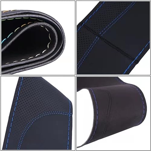 Miniatura 4 de WERFTBI Funda para volante de automóvil cosida a mano, apta para SsangYong Korando 2010 a 2019