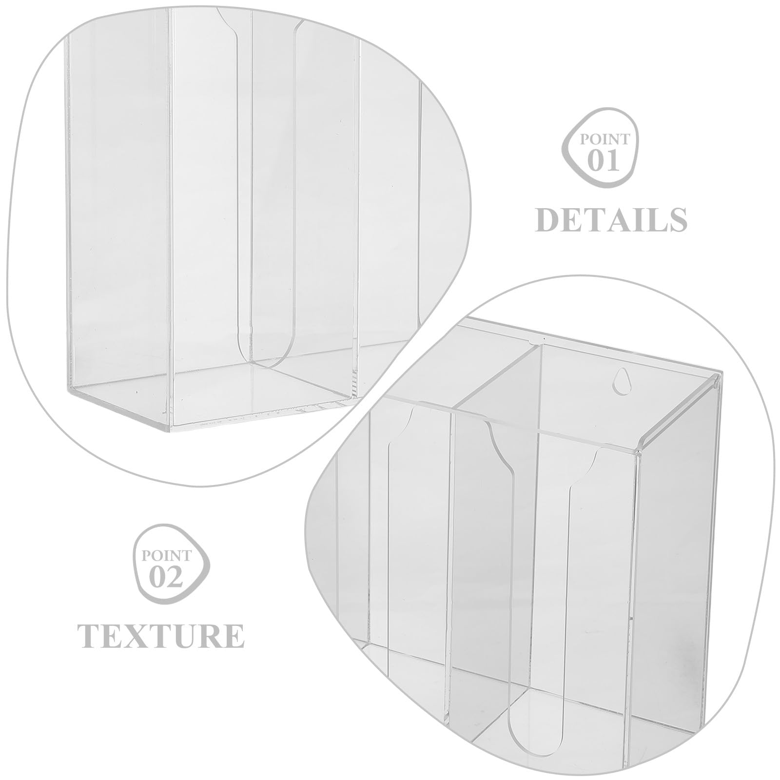Dispenser per mascherine: Porta guanti portatile da parete - Organizzatore riutilizzabile per mascherine, guanti monouso, tovaglioli, retine per capelli e copriscarpe.