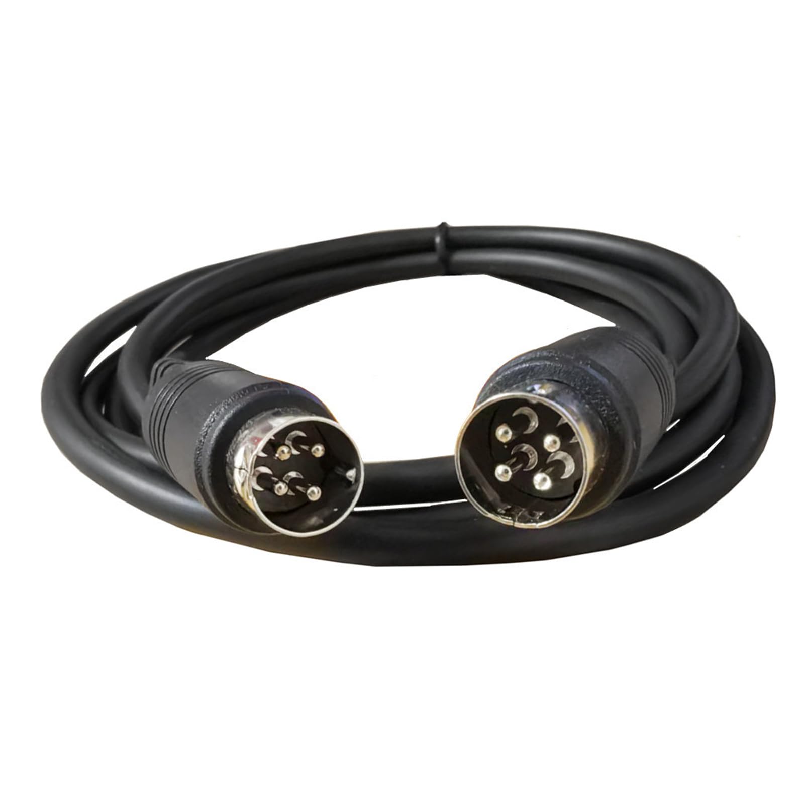 Cavo Connettore DIN Maschio A 4 Pin 1,5m - Adattatore Audio Per DVR, Altoparlanti E Alimentatori 12V - PVC Resistente Al Calore
