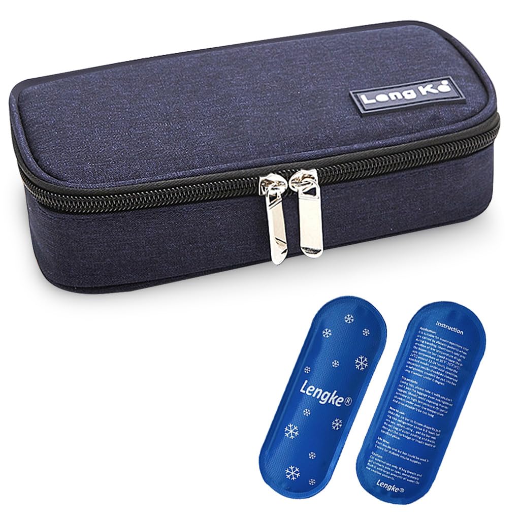 HANNEA® Insulin Cooler Travel Case, Portable Waterproof Diabetic Medication Cooler, Cooling Bag for Insulin Pen and Medication Diabetic Supplies with 2 Ice Pack (B0C5J8VSJF) Amazon Price History, Amazon Price Tracker