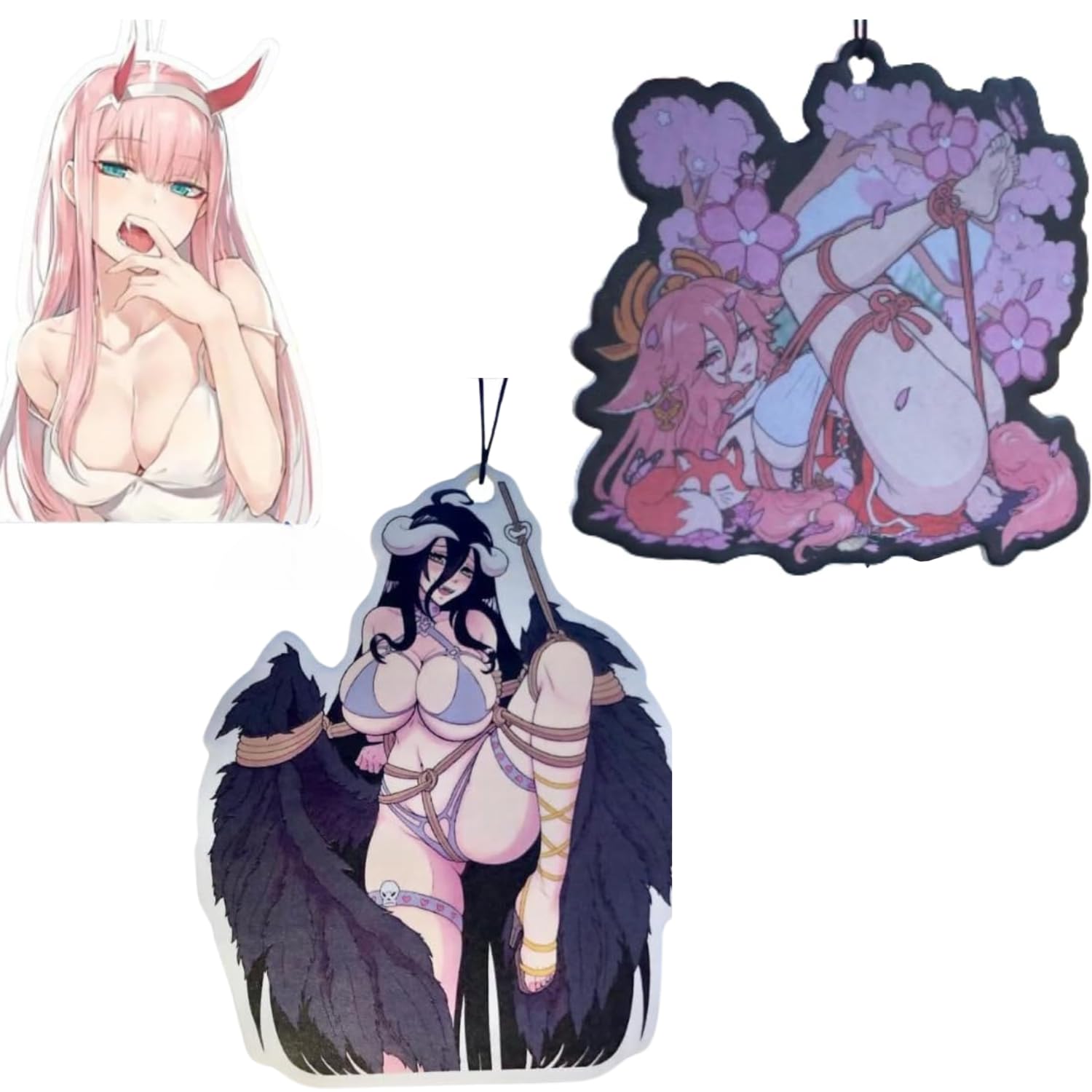 3 Pack Car Air Freshener Sexy, Cars Accessories Sexy for Women Girls And men, Funny Decor Hanging Fresheners Car Interior Room Decorations, for Gift
