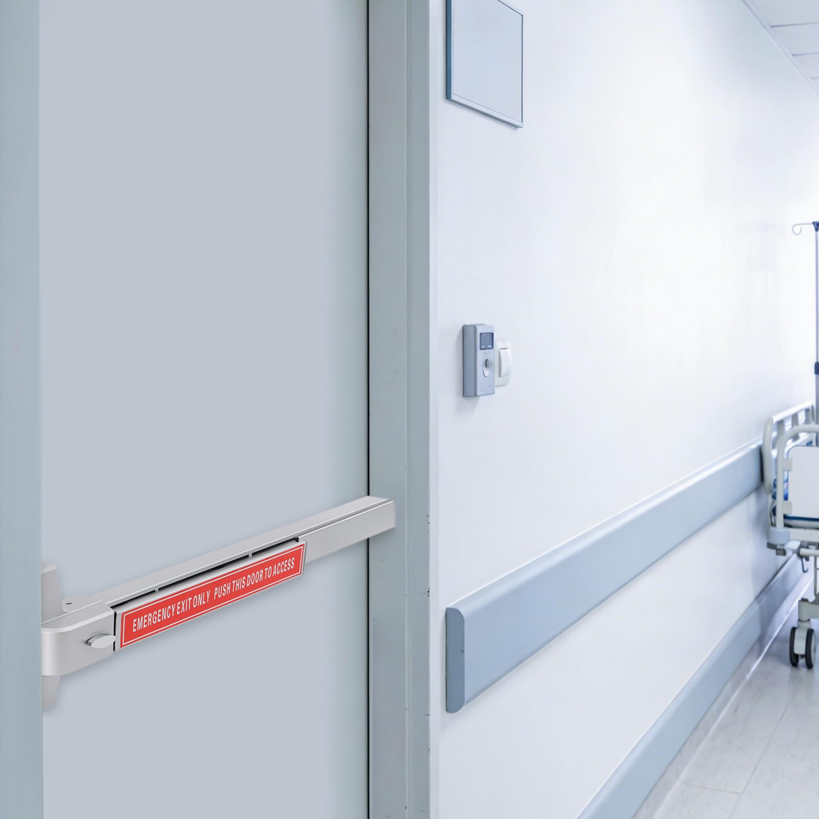 Barre de poussée de porte en fer, barres anti-panique avec clés de rechange, serrure de porte de sécurité, serrure de porte commerciale pour hôtels, aéroports, appartements