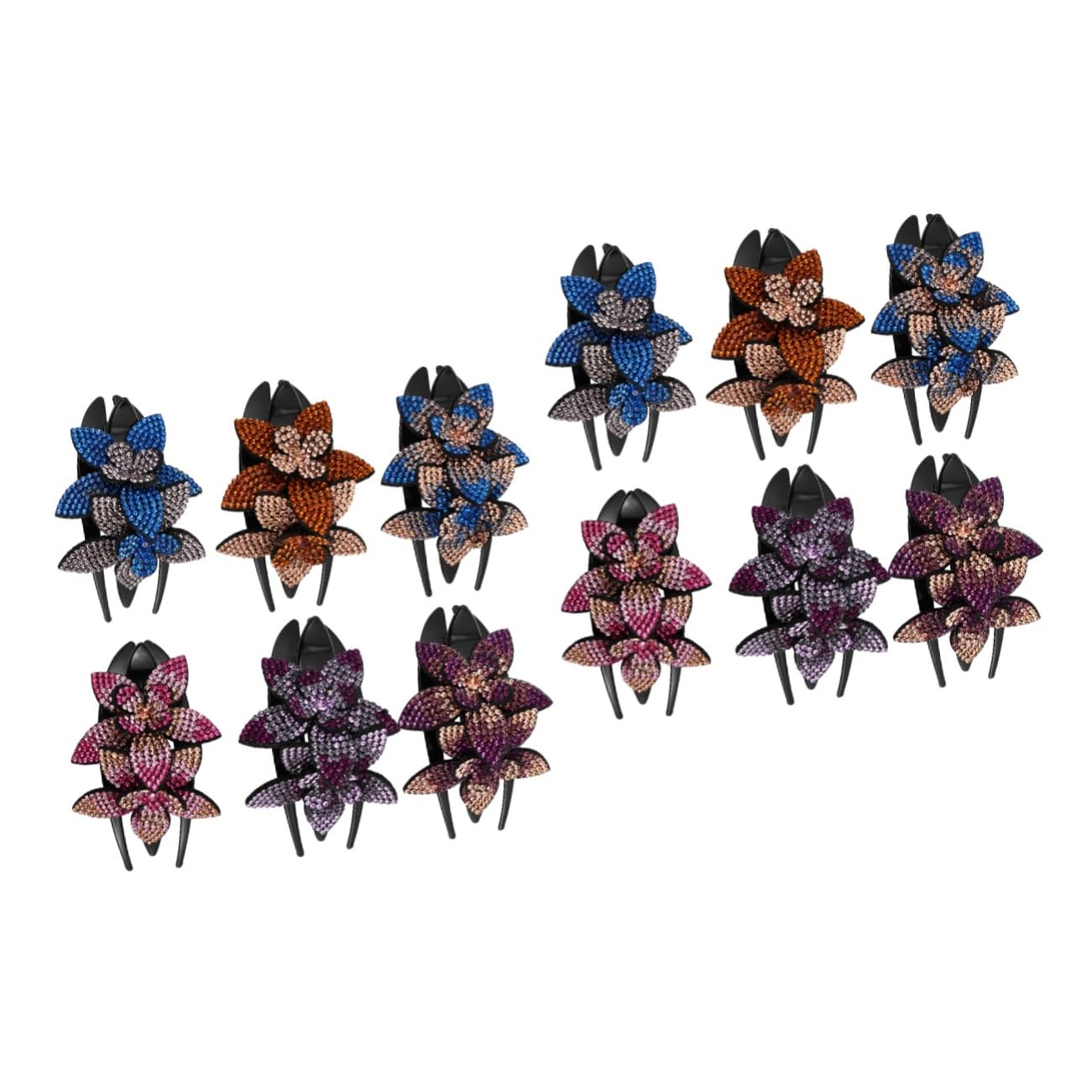 Didiseaon 12pièces Pince à Cheveux à Clip à Dents Forme De Canard Accessoires De Coiffure Élégants