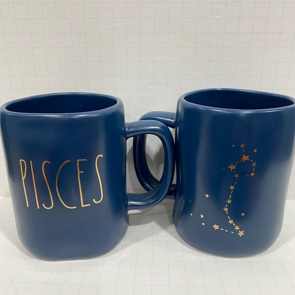 Buy Rae Dunn PISCES Zodiac Sign Mug Horo Astrology Constellation GOLD