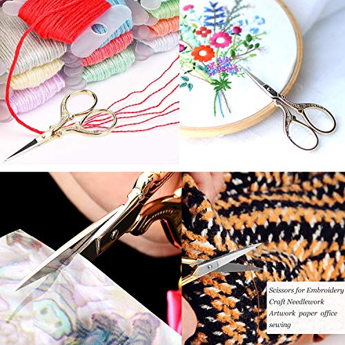 Bihrtc BIHRTC-1710 3.6 Inch Embroidery Scissors Small Sewing Scissors Stainless Steel Tip Classic Scissors Diy Tools Dressmaker Shears Scissors thumb #5