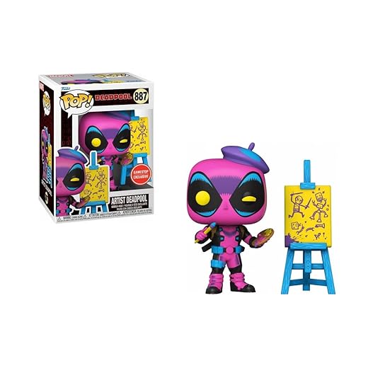 Funko Pop! Bucket List Artist Deadpool 887 Exclusive Figure