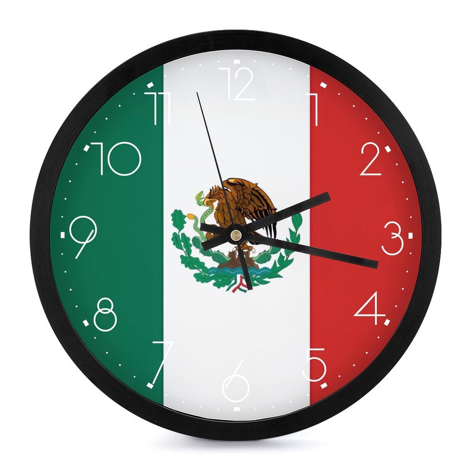 Horloge murale moderne quartz silencieuse design mexicain pour salon