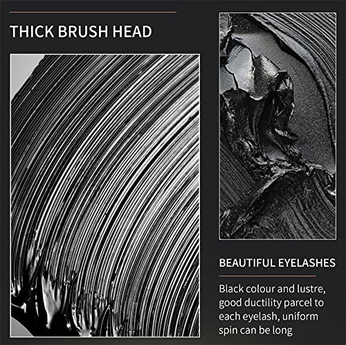 4D Silk Fiber Mascara, Natural Extension Thickening Lengthening Voluminous Eyelash Mascara, Waterproof Smudge-Proof Liquid Eye Liner, Thickening Eyes Makeup, Adds Length(1 Pcs) - Image 5