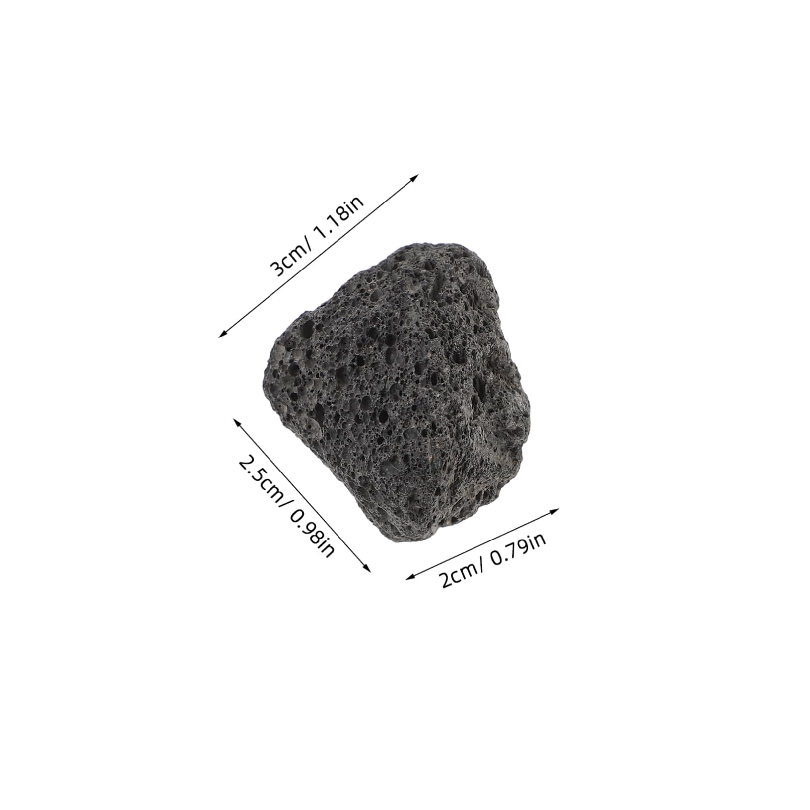 TOPBATHY Lot De 3 Galets De Roche Volcanique Élégants pour Aquarium Aménagement Paysager en Pierre Naturelle pour Aquarium
