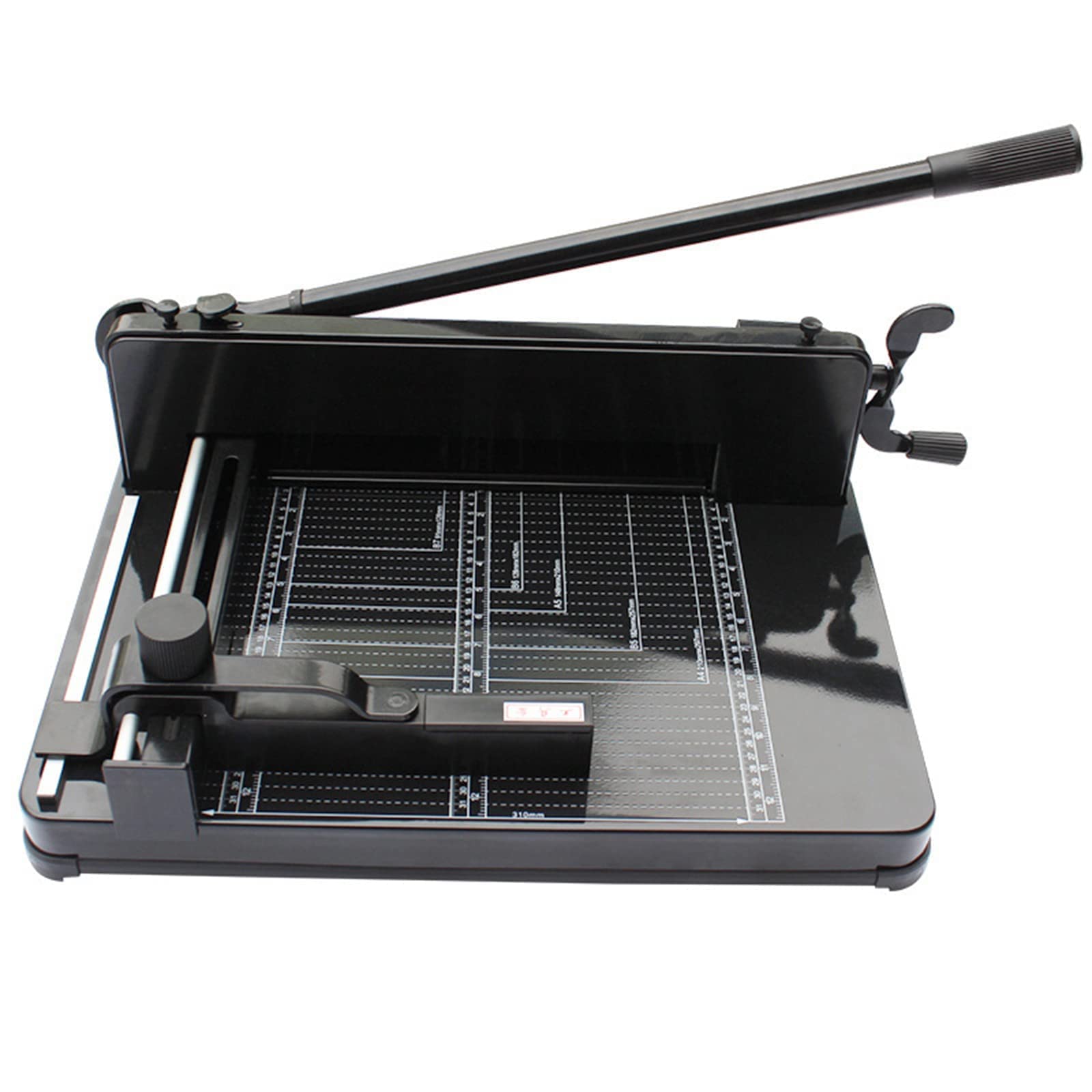 Tagliacarte a ghigliottina manuale, taglierina per carta impilata da 400 fogli con linee a griglia, taglio carta resistente da 40-315 mm, carta pressata a manovella, per taglierina in pelle per cart