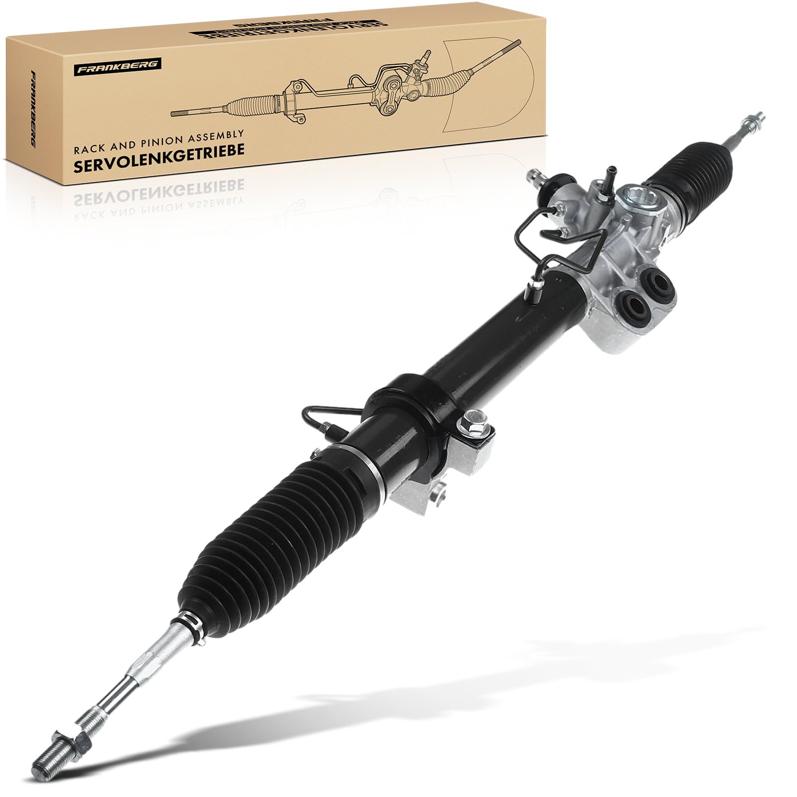 Frankberg Lenkgetriebe Servolenkgetriebe Hydraulisch für Linkslenker Kompatibel mit NP300 Navara D40 2.5L 2005-2021 Pathfinder III R51 2.5L 4.0L 2005-2021 Replace# 49200EA010