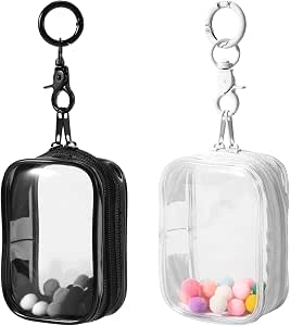Aazon.co: 3 Pcs Clear Figure Display Bag With Keychain, Portable...