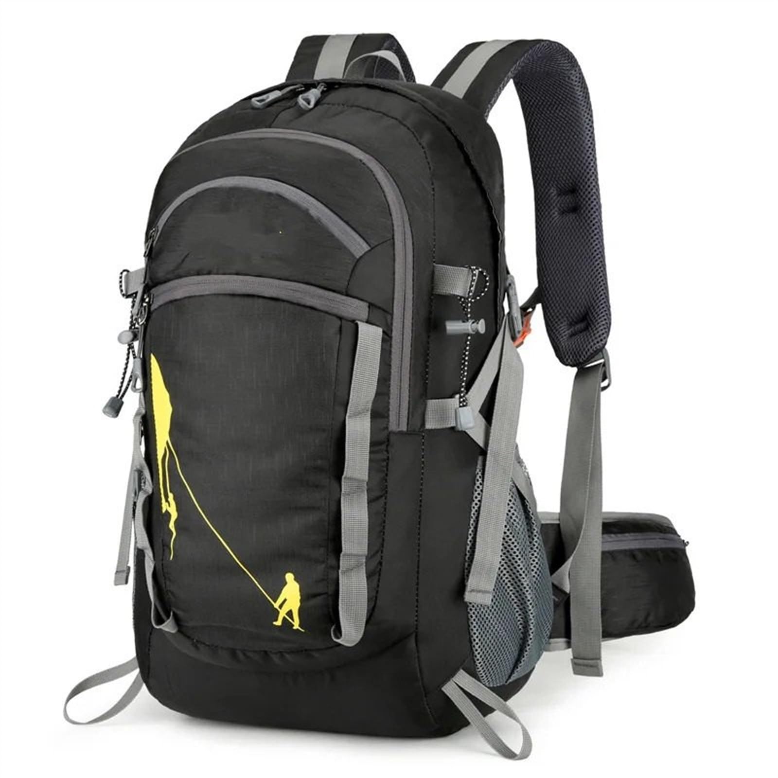 esquí Bolsa Bolsa para Botas de esquí Mochila para Deportes al Aire Libre, Mochila de Gran Capacidad para esquí y montañismo, Bolsa de Viaje para Caminar y Andar en Bicicleta(Black)