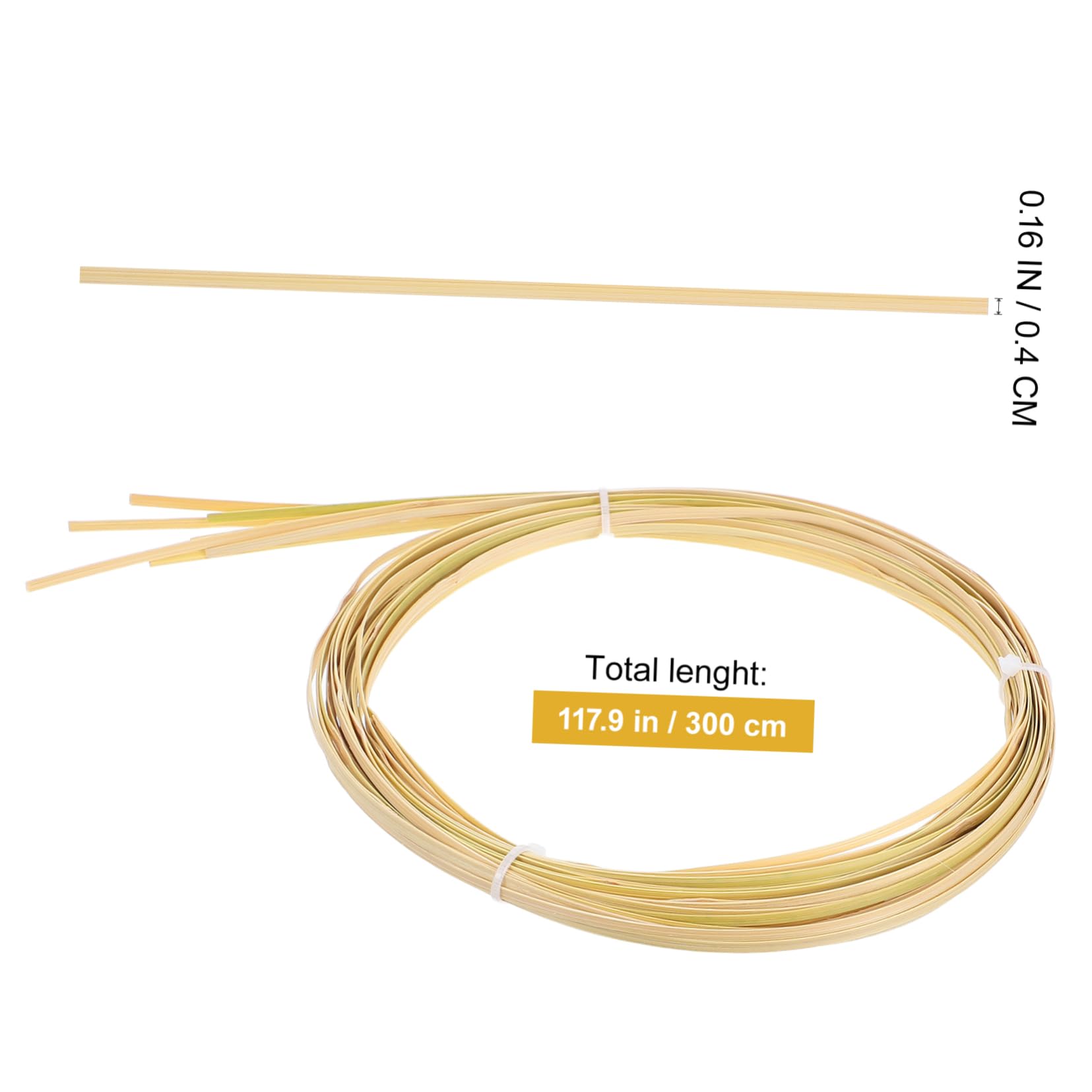 HOMSFOU Strips for Craft Roll of Reed Cane Easy to Bend Reusable for DIY Projects