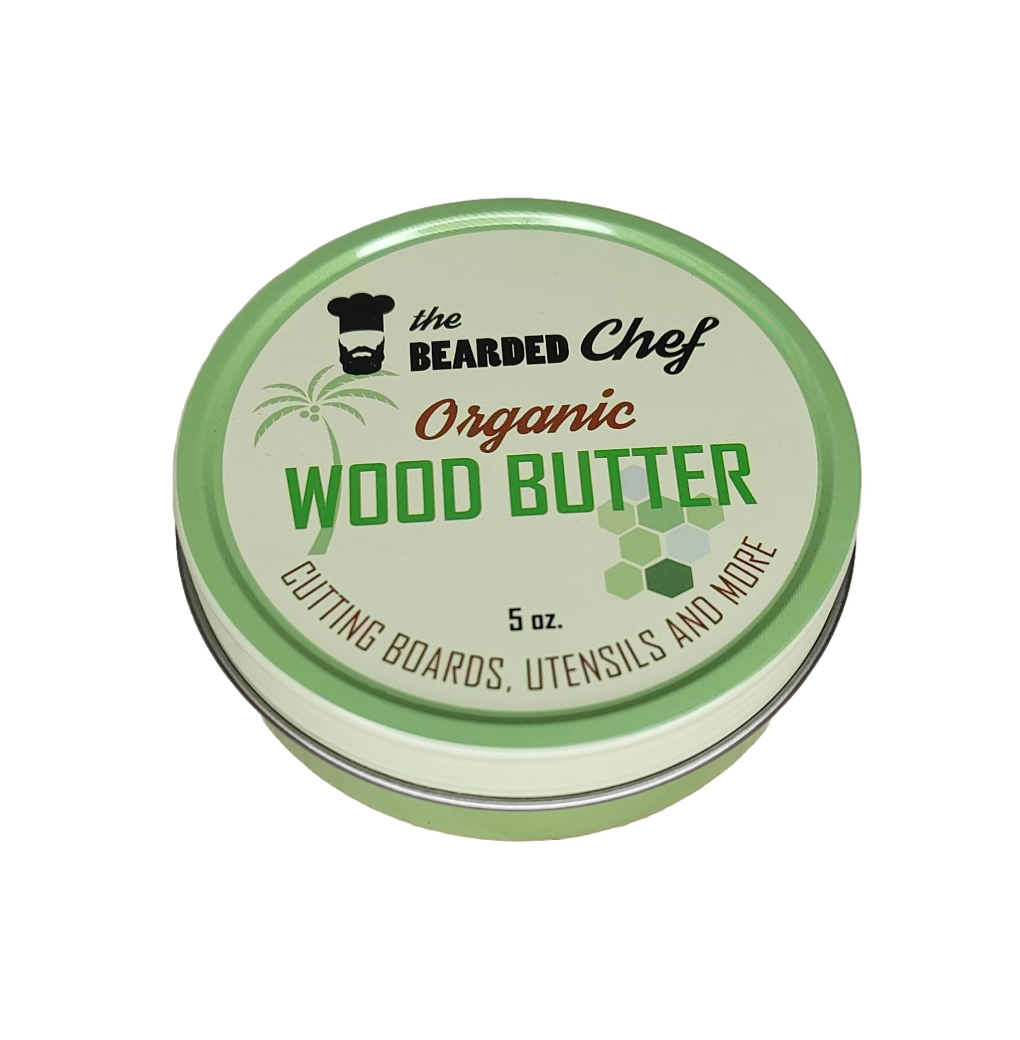 Organic Wood Butter - 5 oz. - Butcher Blocks, Cutting Boards, and Utensils - The Bearded Chef - Veteran Owned