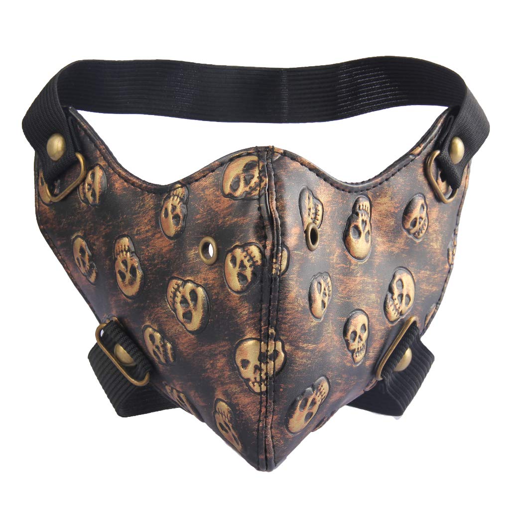 Skull artificial leather decorative mask|Clothing, Shoes & Accessories | Costumes, Reenactment, Theater |Masks & Eye Masks|1 Piece of Mask-image-28