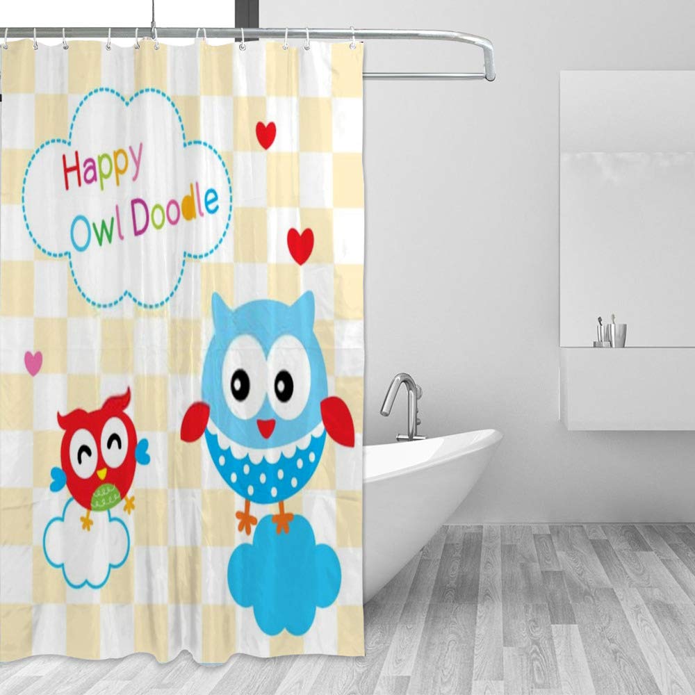 Rideau de douche en tissu épais haut de gamme lavable 182x182 cm