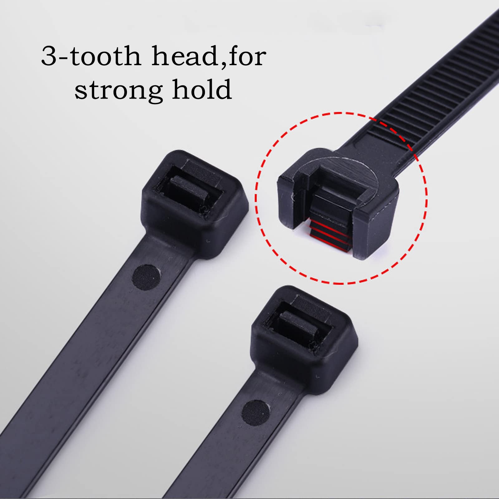 Lumeiy 125 Nylon-Kabelbinder Set – 100 Mm Lang, 2,5 Mm Breit, Selbsthemmend, Für Kabelmanagement & Organisation