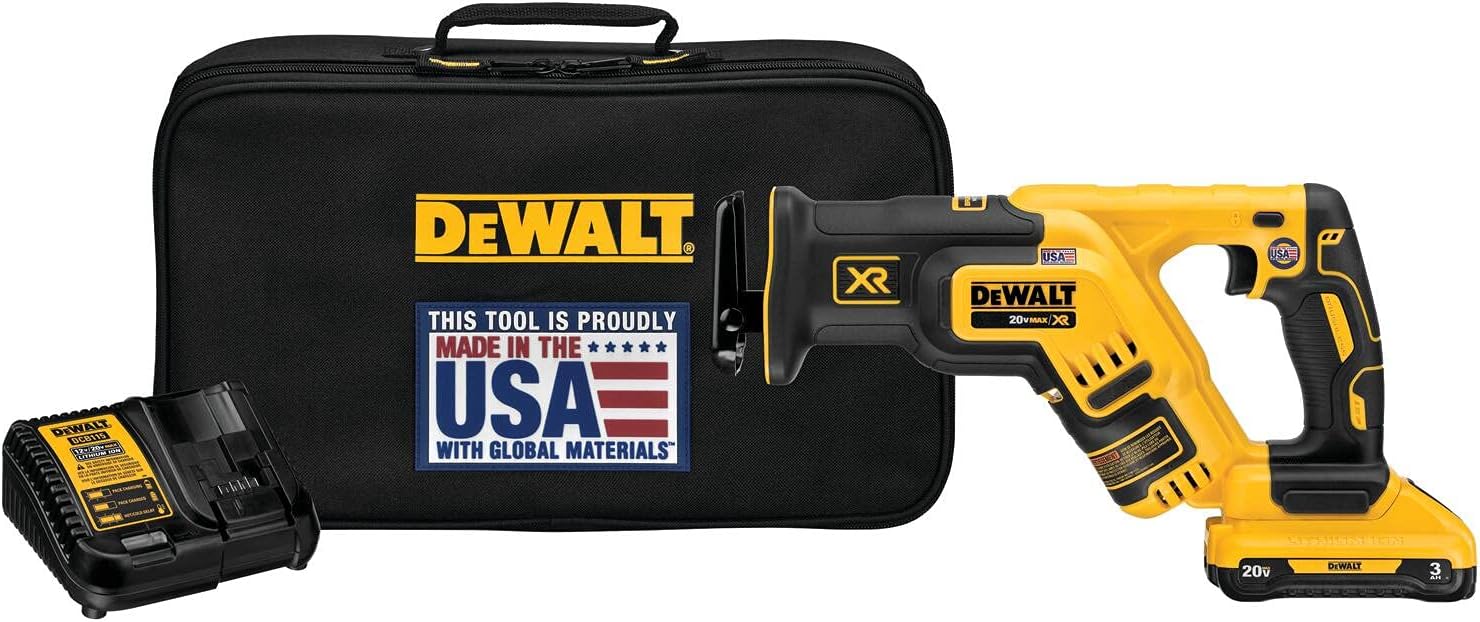 DEWALT DCS367L1 20V MAX* XR Brushless Cordless Compact Reciprocating Saw Kit (3.0 AH) - - 