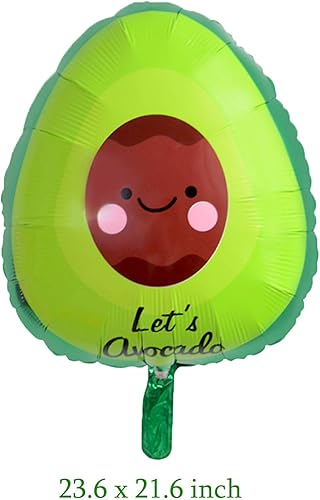 Miniatura 2 de 10 globos de aguacate, globos de papel de aluminio de frutas, globos hawaianos de fiesta Luau para cumpleaños, baby shower, boda, verano, aguacate,