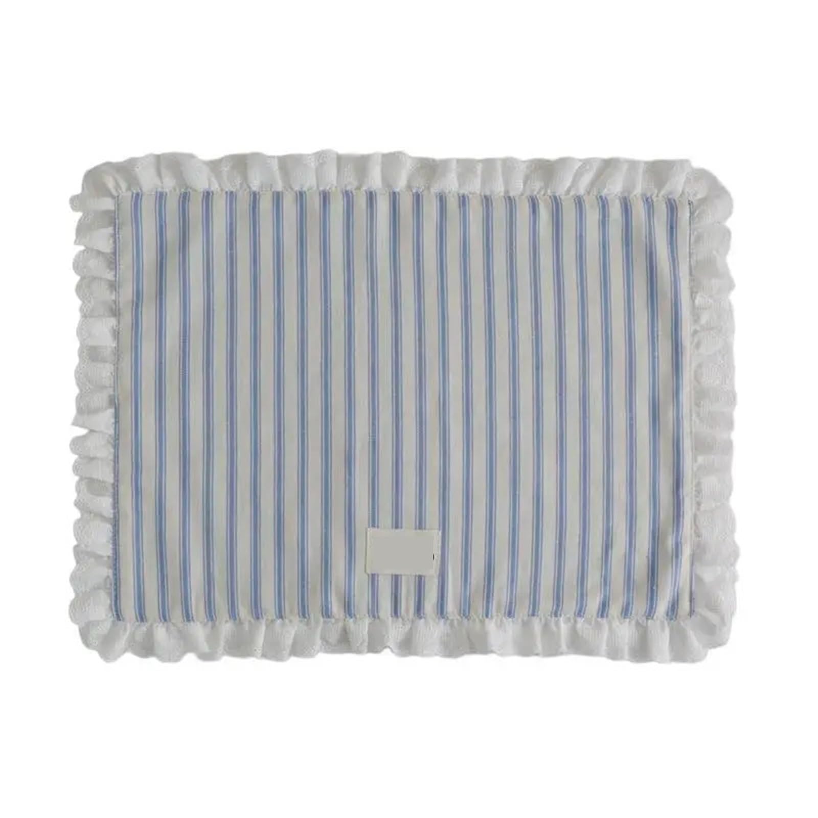 Ruffle Placemats 1Pcs Cute Table Decor 35x45cm Lace Ruffle Placemat For Kitchen Dining Room Breakfast Party Napkin(Sky Blue)