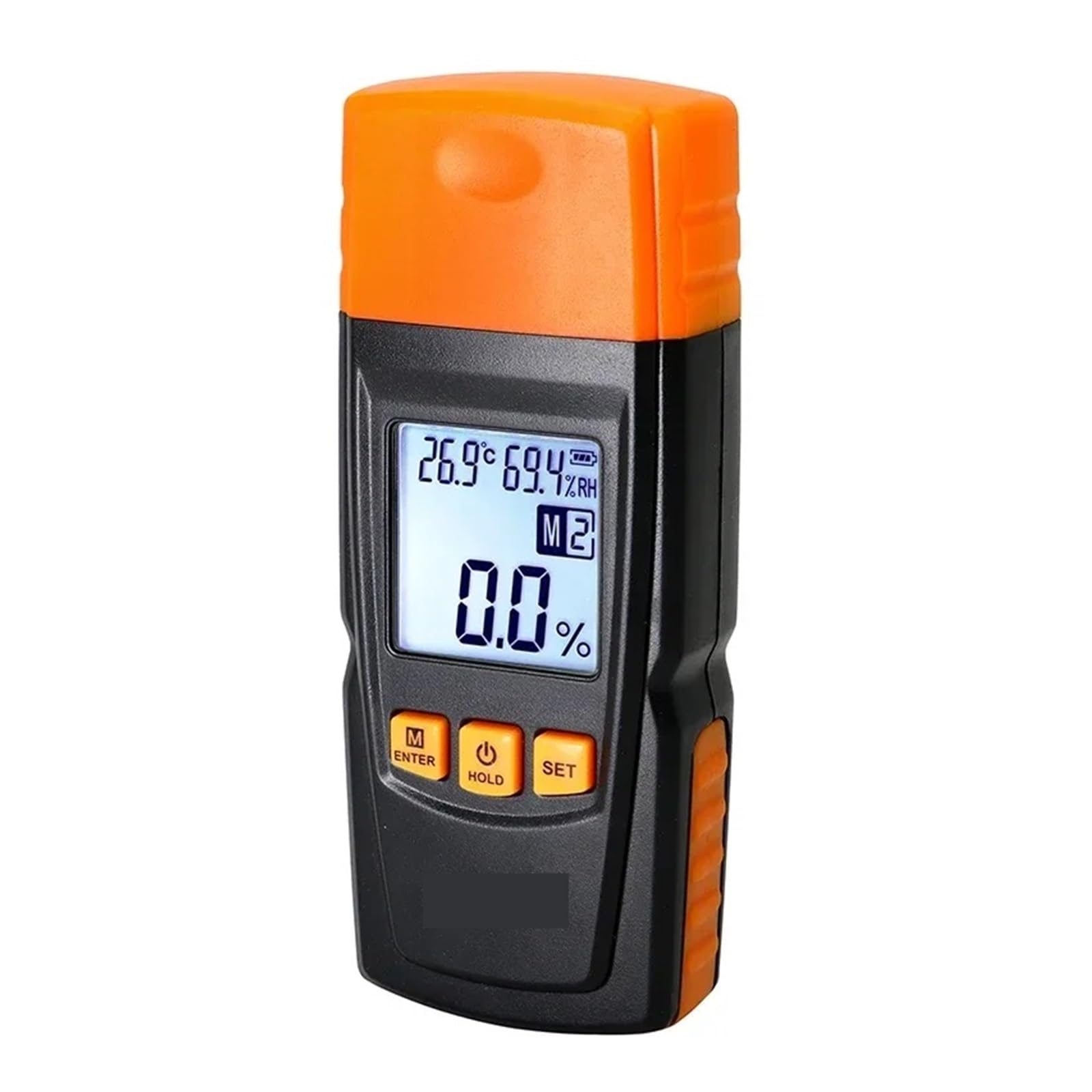 Digital Moisture Meter 2~70% Wood Hygrometer Humidity Tester Timber Damp Detector LCD Display,Damage-Free Testing