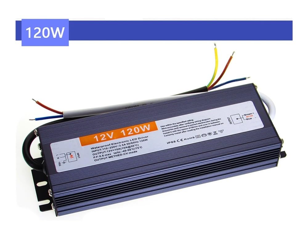 DC 12V 24V LED Driver Lighting 12V Power Supply 12V LED Driver 12 24 V Volt IP67 Lighting (10W,12V)
