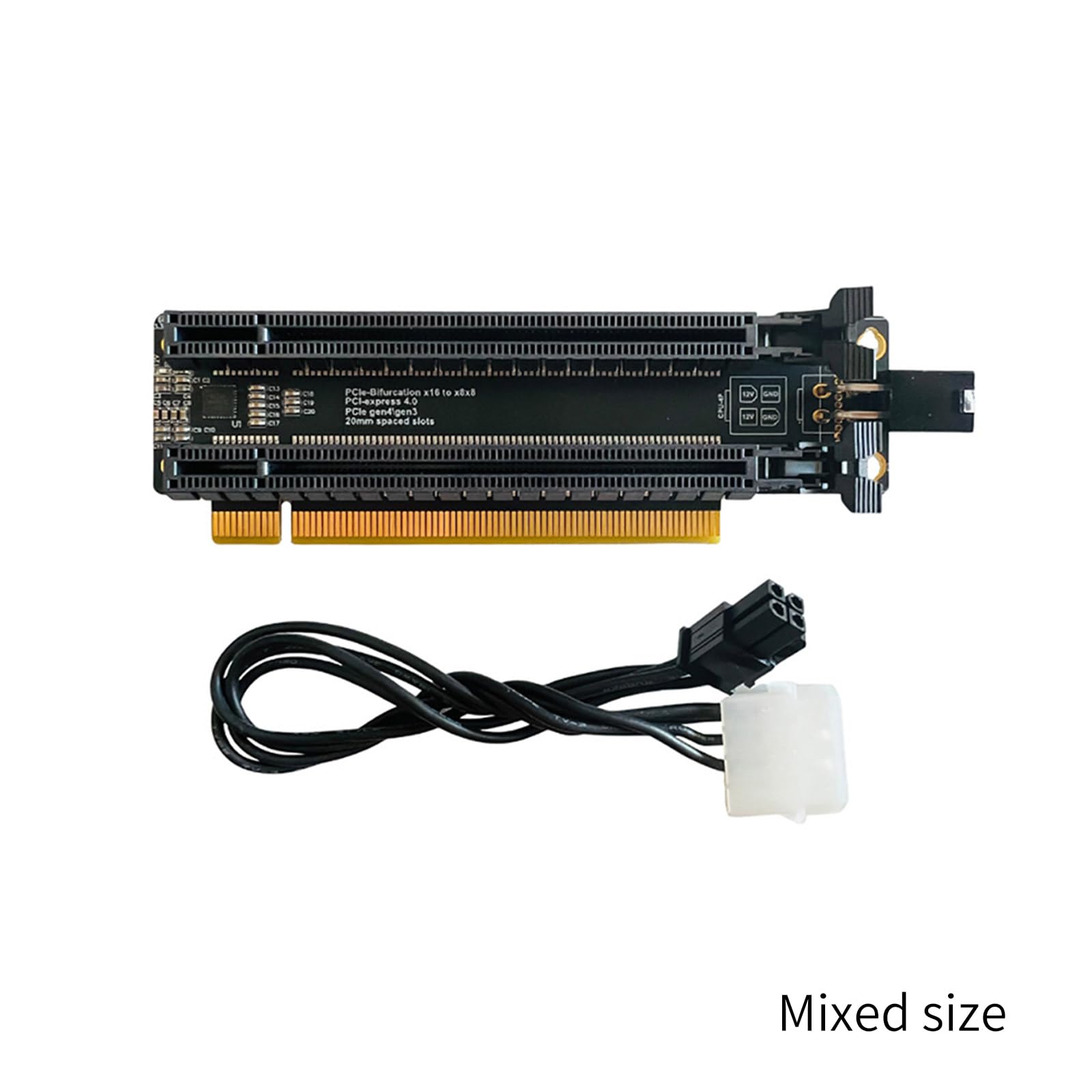 Amazon.co.jp: PCIE X16 1 に 2 拡張カード Gen4 分割カード PCIe 分岐