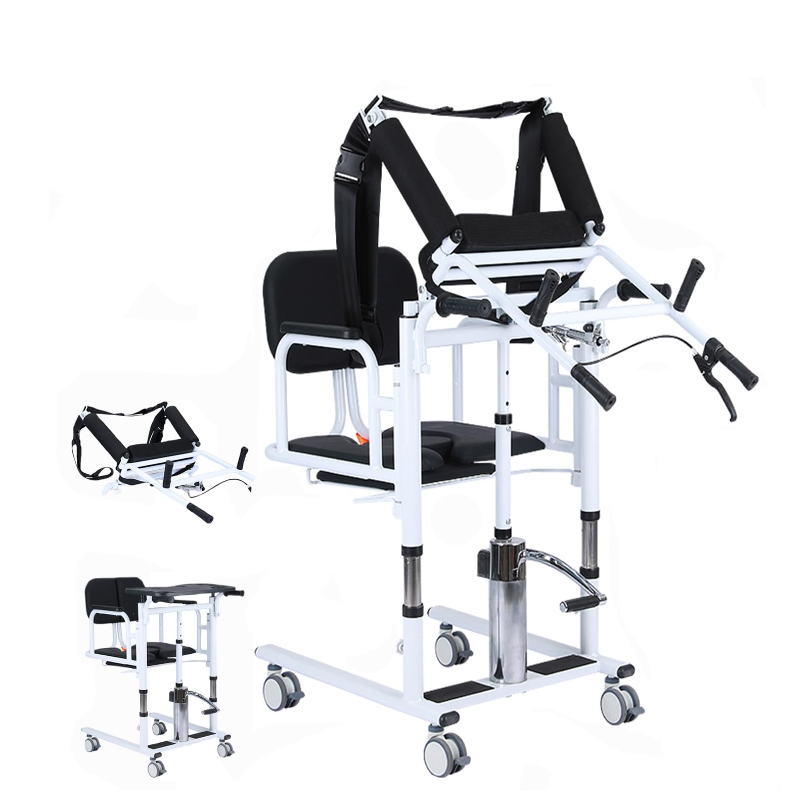 Silla elevadora de Transferencia para Pacientes, Ligera, para Ducha, con Dispositivo de Asistencia para el hogar, para Personas Mayores y discapacitadas,Altura y Ancho