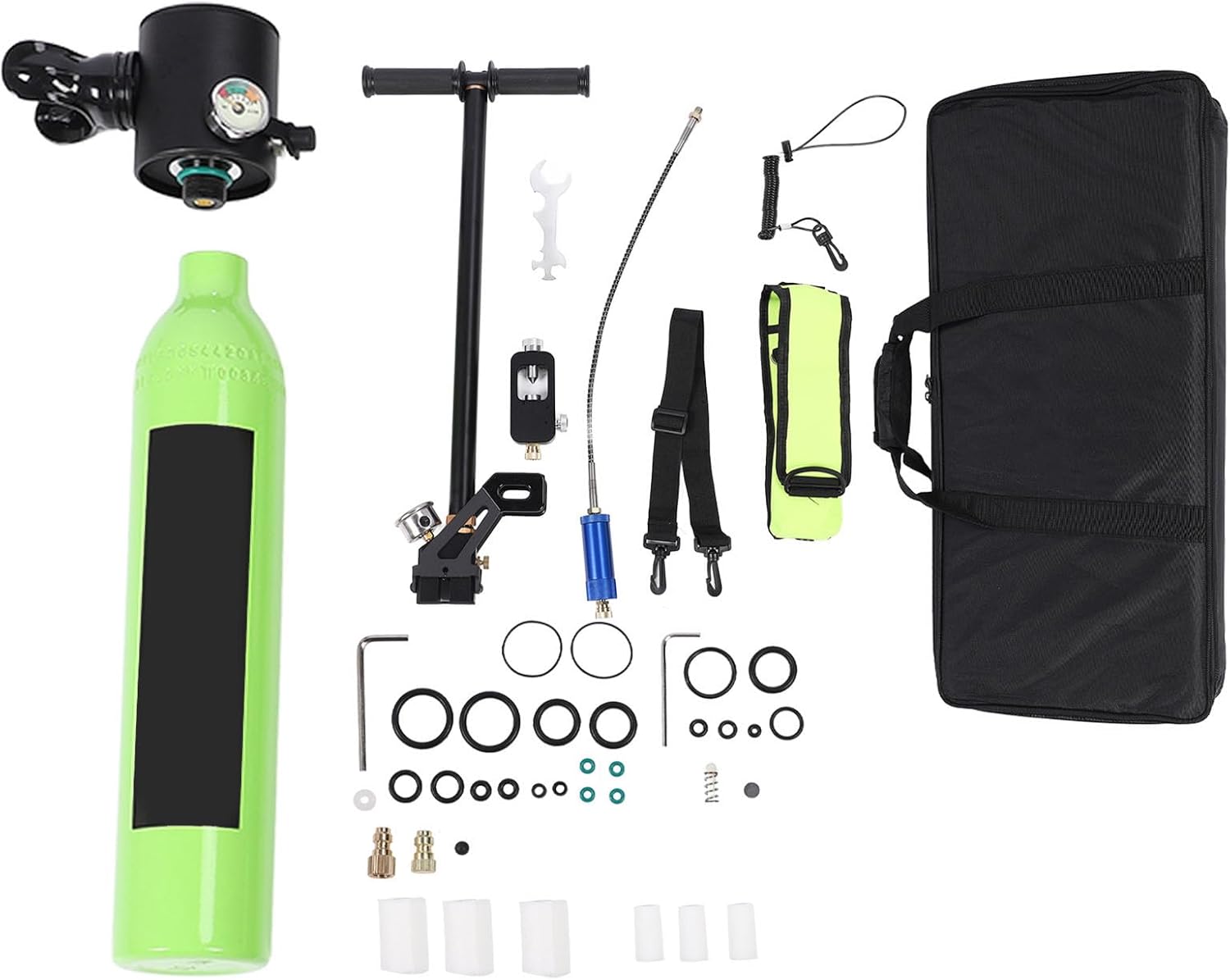 Portable 0.5L Mini Diving Tank Equipment Scuba Tank Kit with Adjustable Pressure