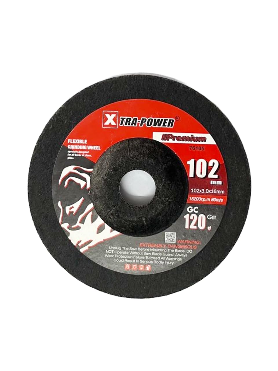 Xtra Power 4" (102 mm) Premium Flexible Grinding Wheel (Grit - 120) for all types of stone and glass | Pack Of 10-image-18