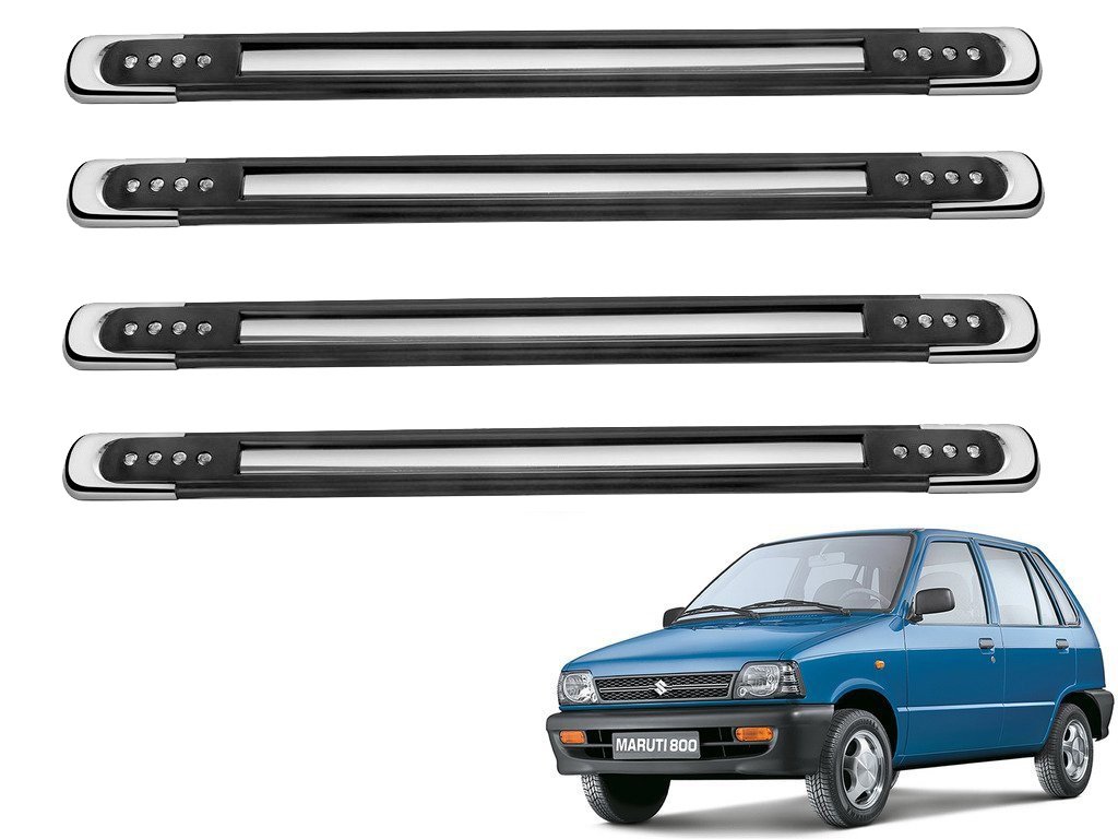 Kozdiko One Pair Designer Corner Dots Black Bumper Protect Maruti 800