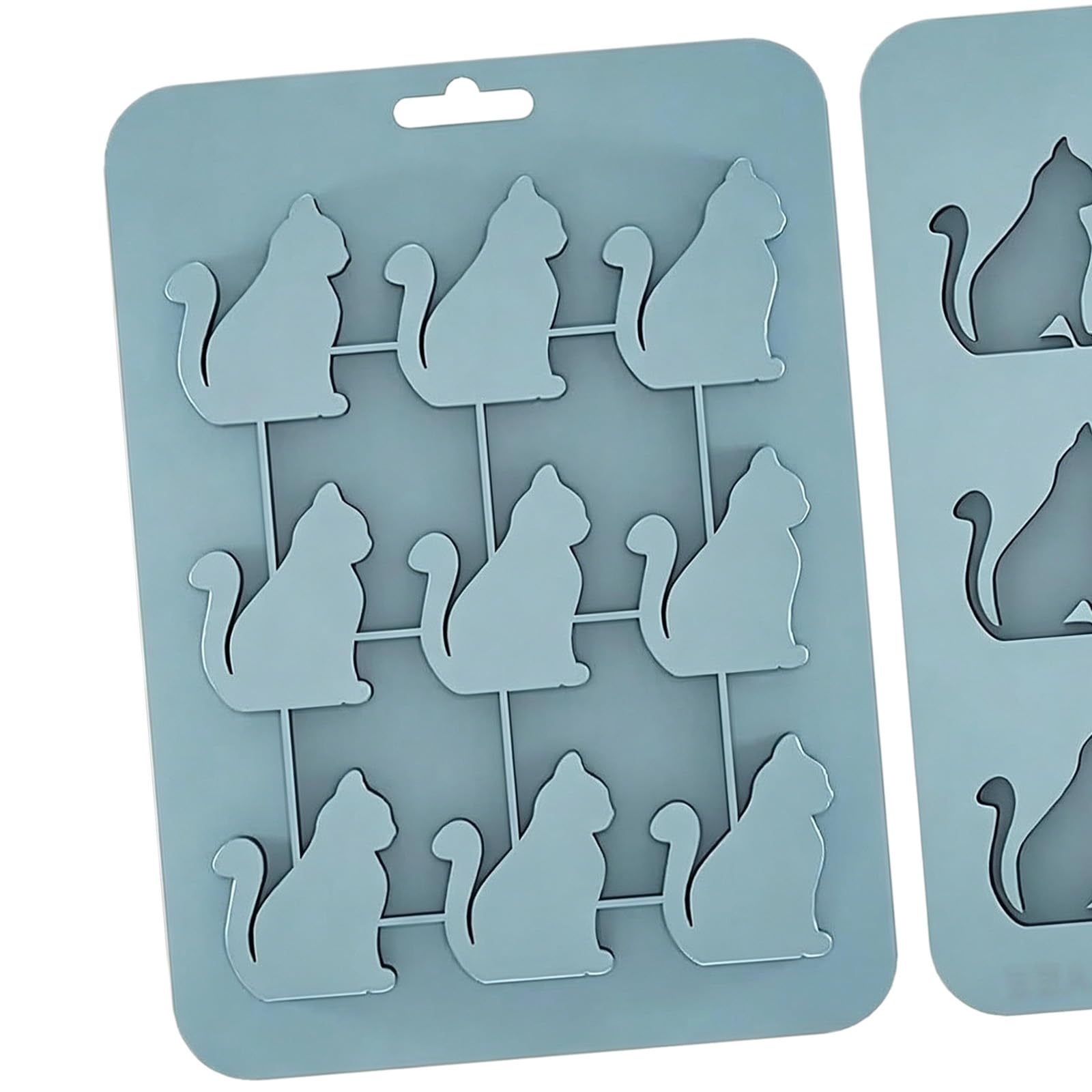 Pangboer Blue Easy Release Shaping Tray, Silicone Nine-Cavity Mold For Detailed Ice Forms, Dessert Decorating, Hobby Making Molding Tray Daily Household Use
