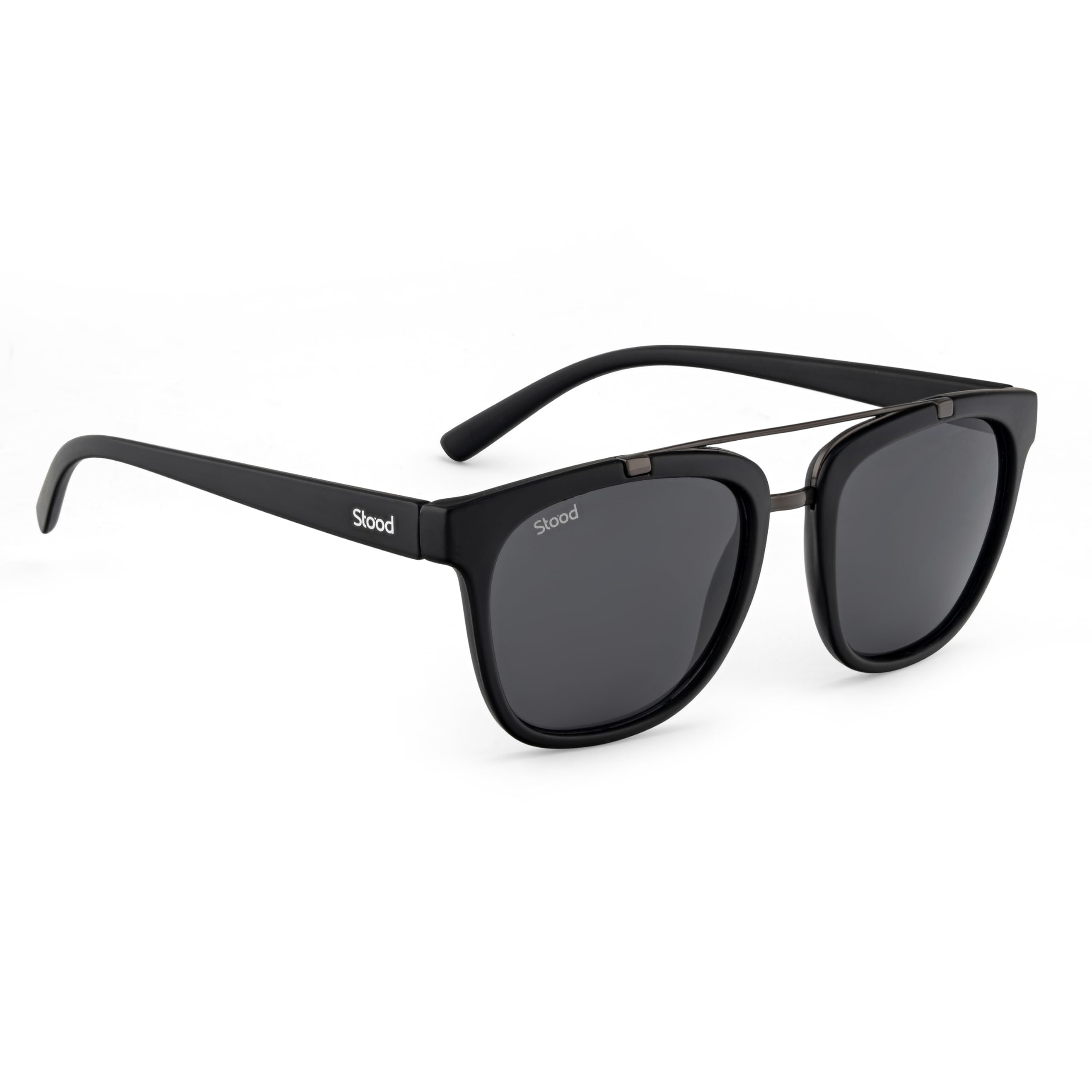 Stood Techy Serie Sunglasses (Black, C1 Black Lens |Black Frame