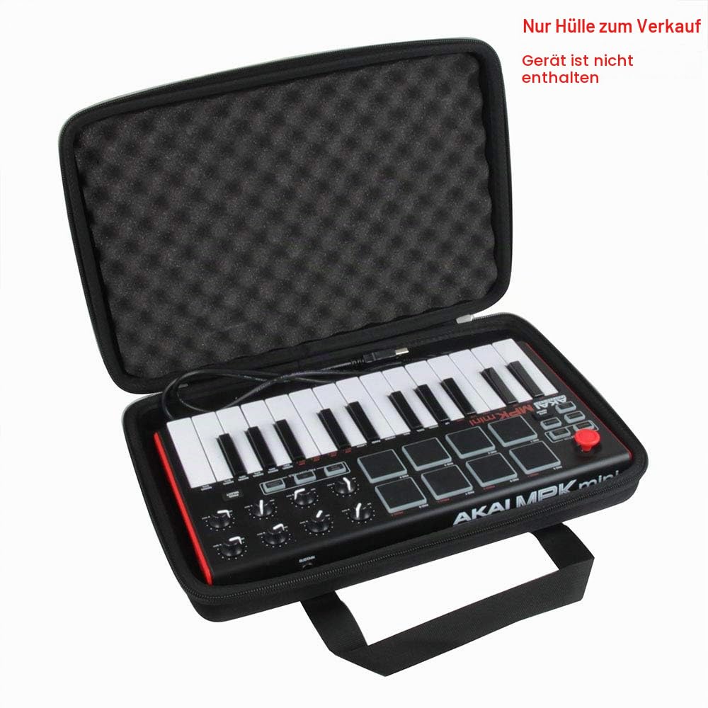 Hart Reise Fall für Akai Professional MPK Mini MKII Portables 25-Tasten-USB-MIDI-Keyboard von Hermitshell
