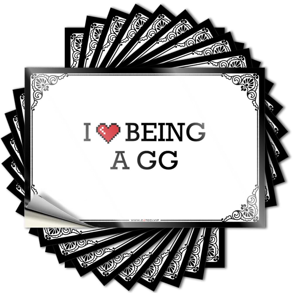 Decals Smiley Face, Beer Tumbler I Love Being A Gg | Fall(6X9CM)