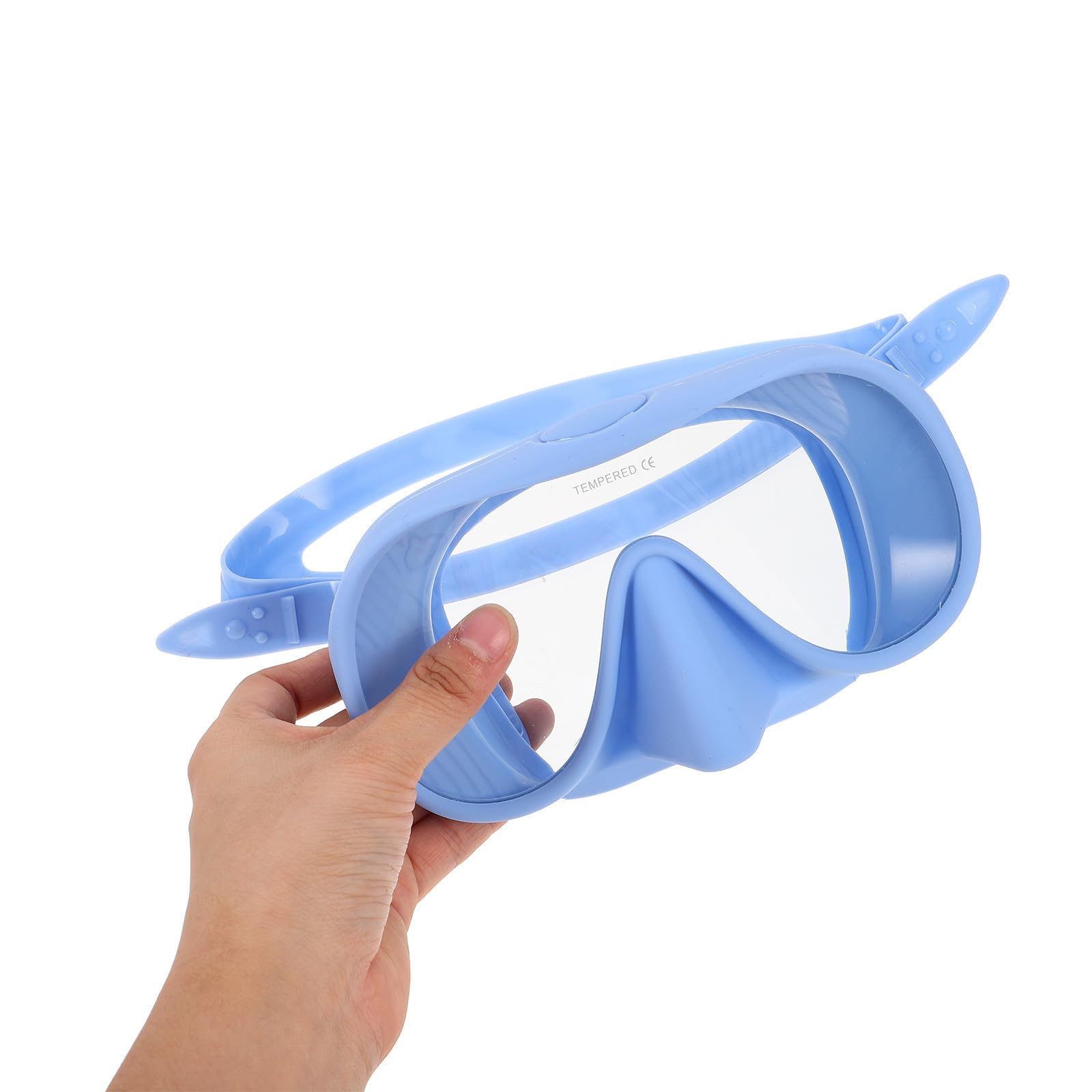 INOOMP Equipo de Snorkel para Adultos con Diseño Integrado, Gafas de Silicona y Templado, Tubo Plegable y Fácil Almacenamiento para Buceo y Viajes