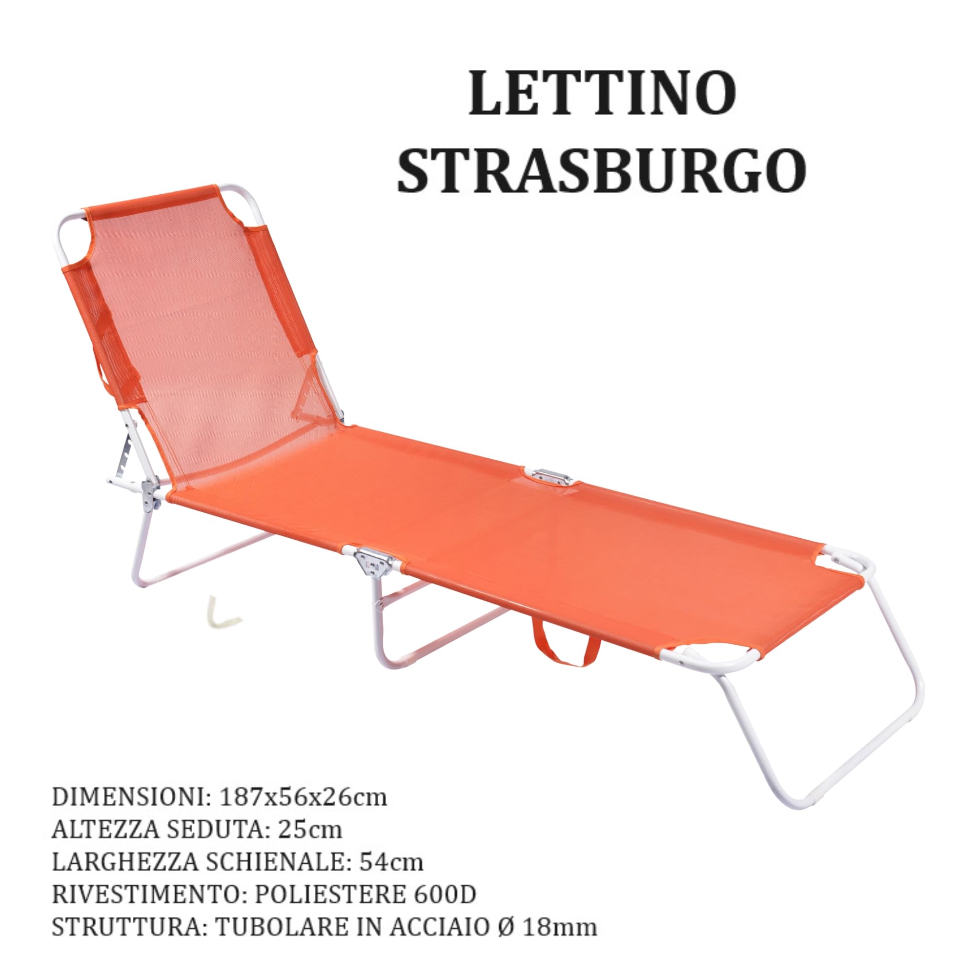 SUNNY STAR Set da Spiaggia 2 lettini + 1 ombrellone + 1 Borsa Mare 45lt.