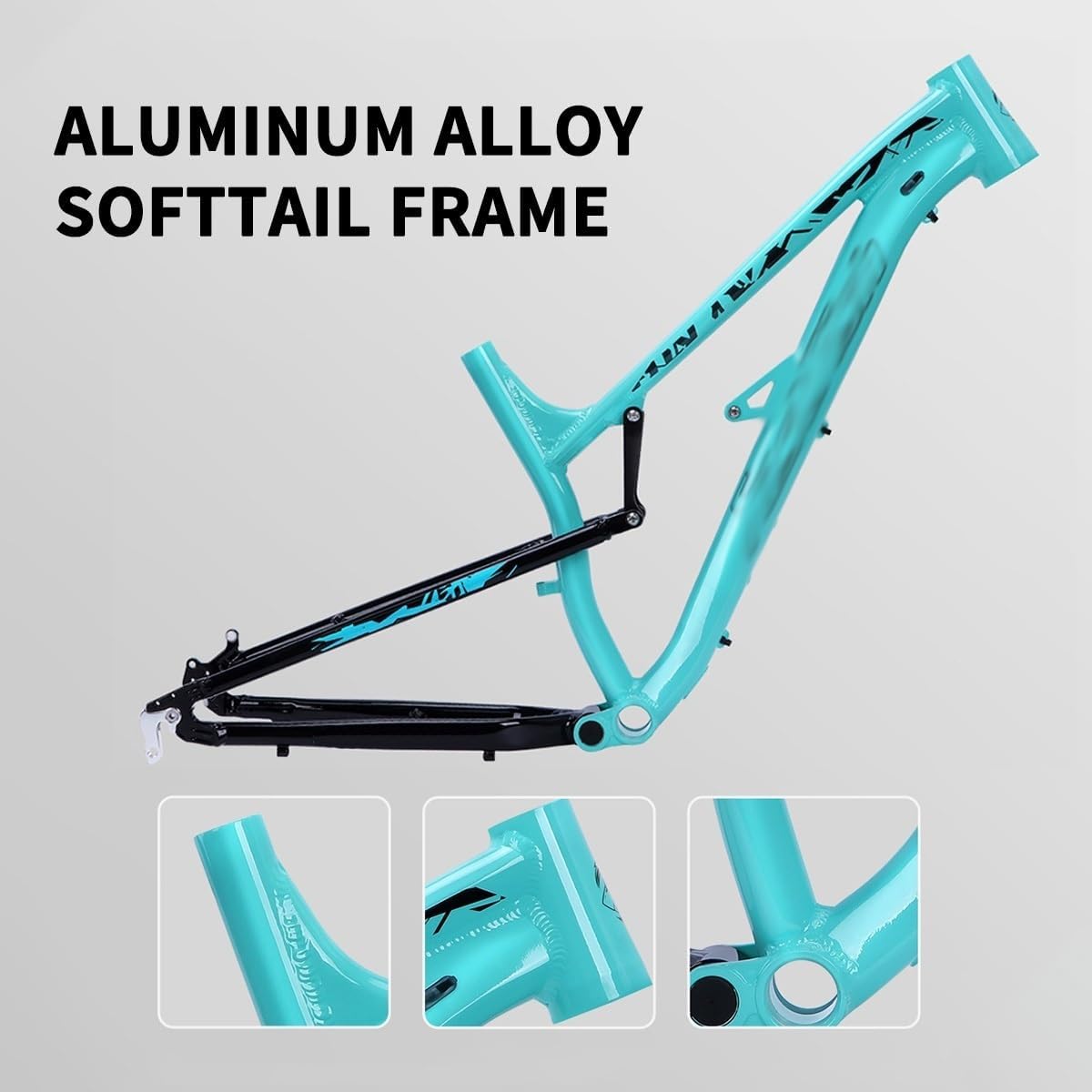 27.5er Softtail Mountain Bike Frame Aluminium Alloy Frames Disc Brake Bicycle Frame Quick Release 135mm BB68mm