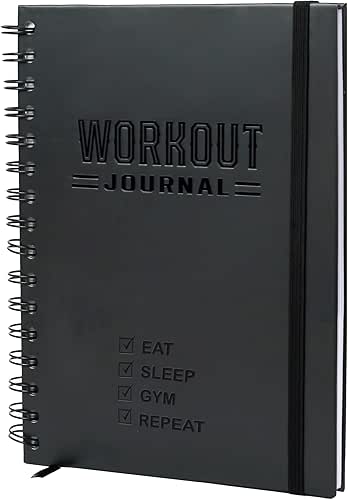 Nextnoid Hardcover Fitness Journal Workout Planner for Men & Women