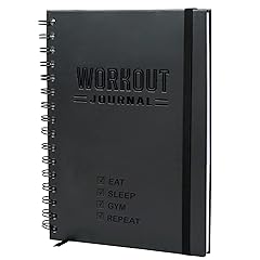 Nextnoid Hardcover Fitness Journal Workout Planner for Men & Women - A5(5.7" x 8.3") Sturdy Workout Log Book to Track Gym & Home Workouts