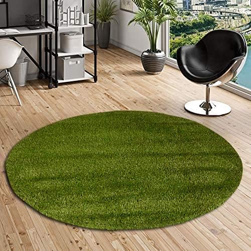 CHETANYA Loomtex ™ 35MM Loomtex Artificial Grass Mat Round Shape, Grass Rug for Home Decoration, Grass Indoor Outdoor Rug - 62X62 cm