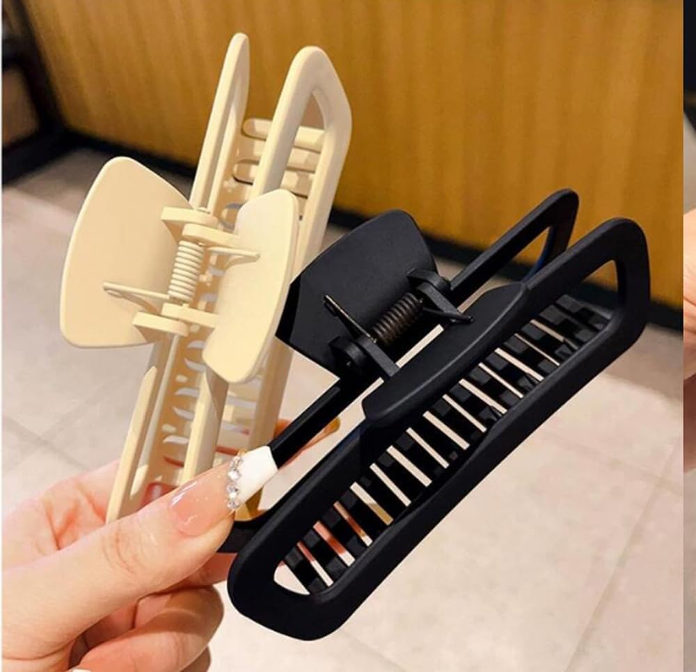 DREAMISH HAIR ACCESSORIES Large Hair Claw Clip In Pastel Colors, XXL Matte Hair Clips for Women Girls Korean style Hair Clutcher For Thick/Thin Hair Barrette Jumbo Clips(Pk 2 Any Colors) Cpy