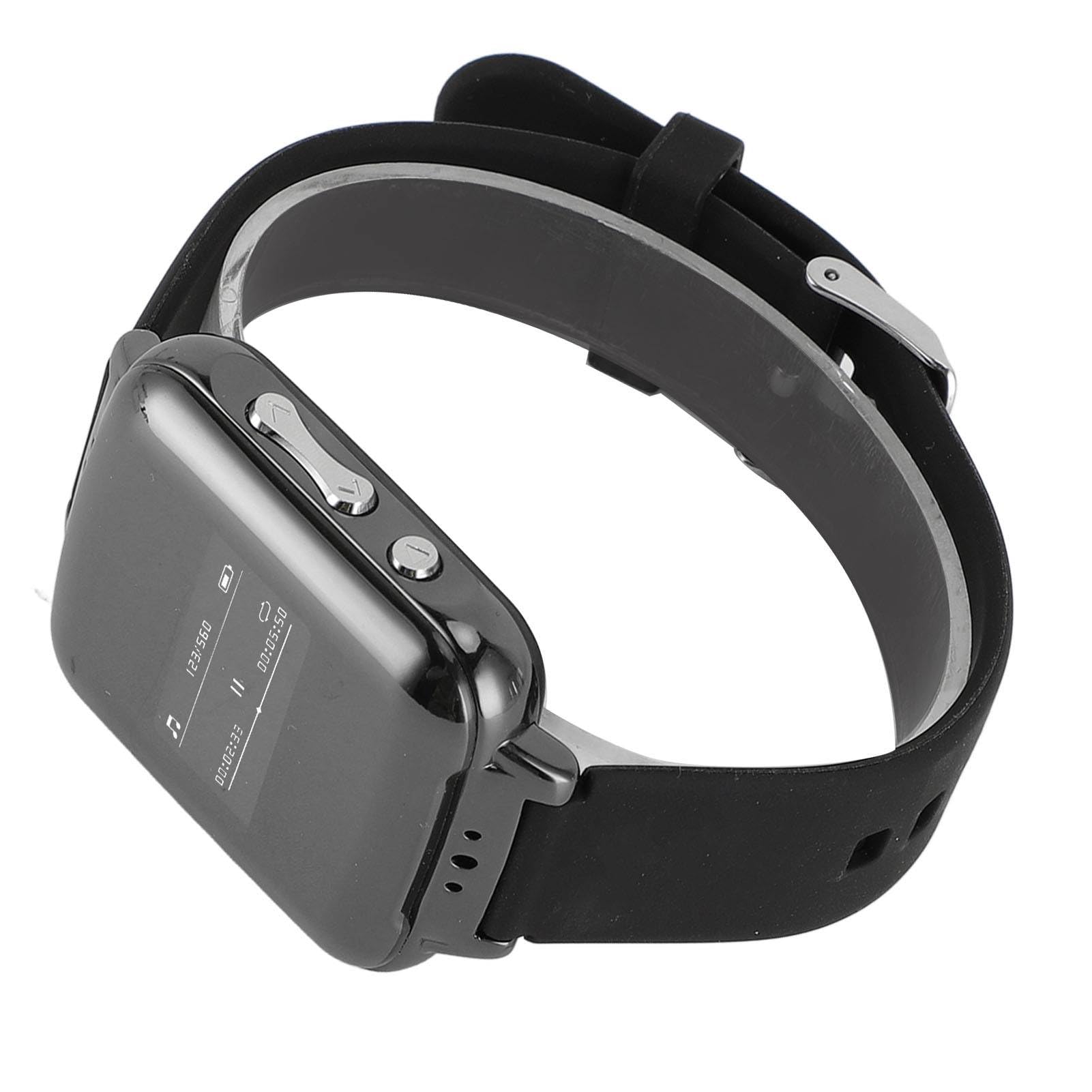Montre Enregistreur Intelligente Vocale Bluetooth 4.2 avec Lecture MP3 HiFi et Police Blanche