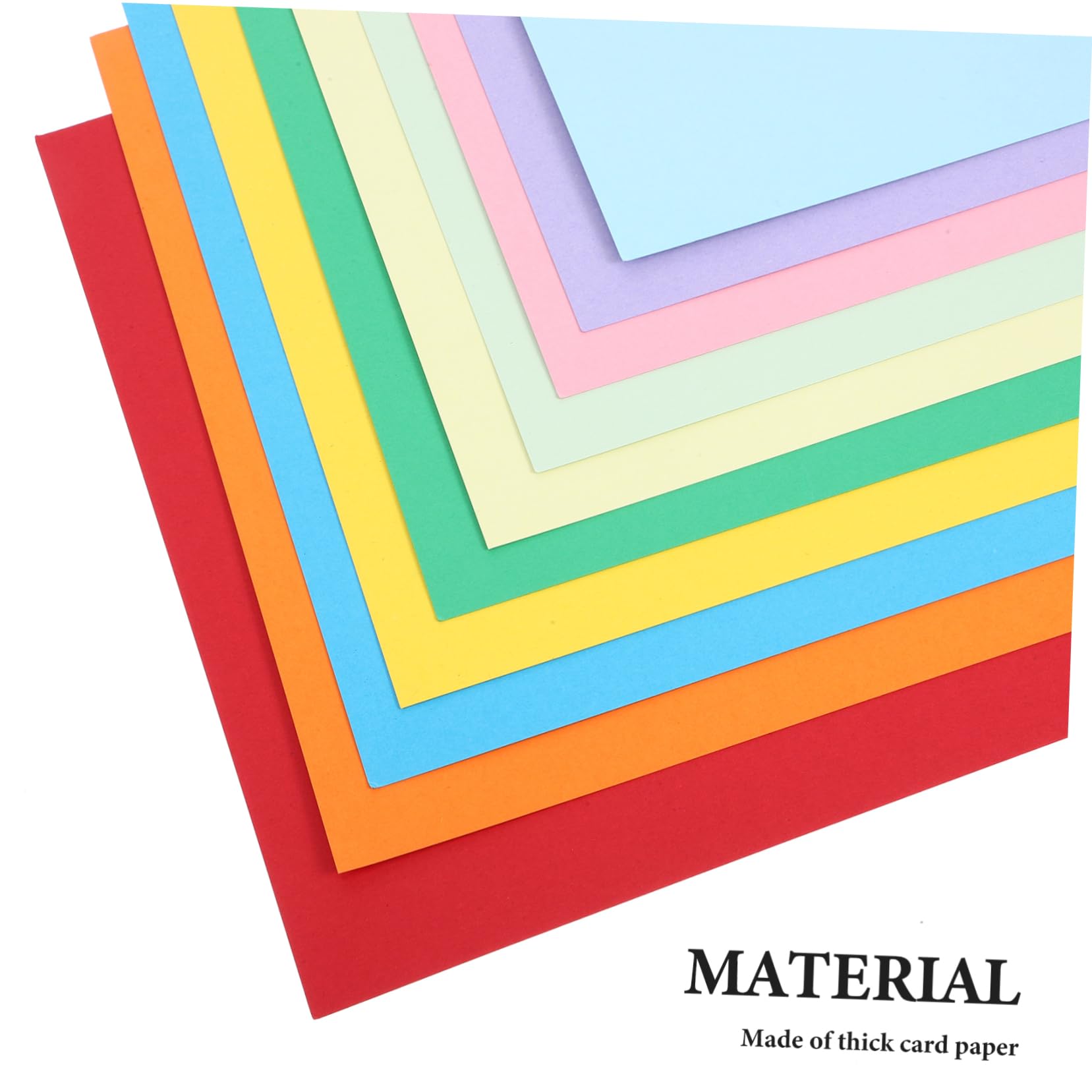 Farbiges Kartonpapier 50 Blatt aus Papier, Robust, Glatt, Zuschneidbar