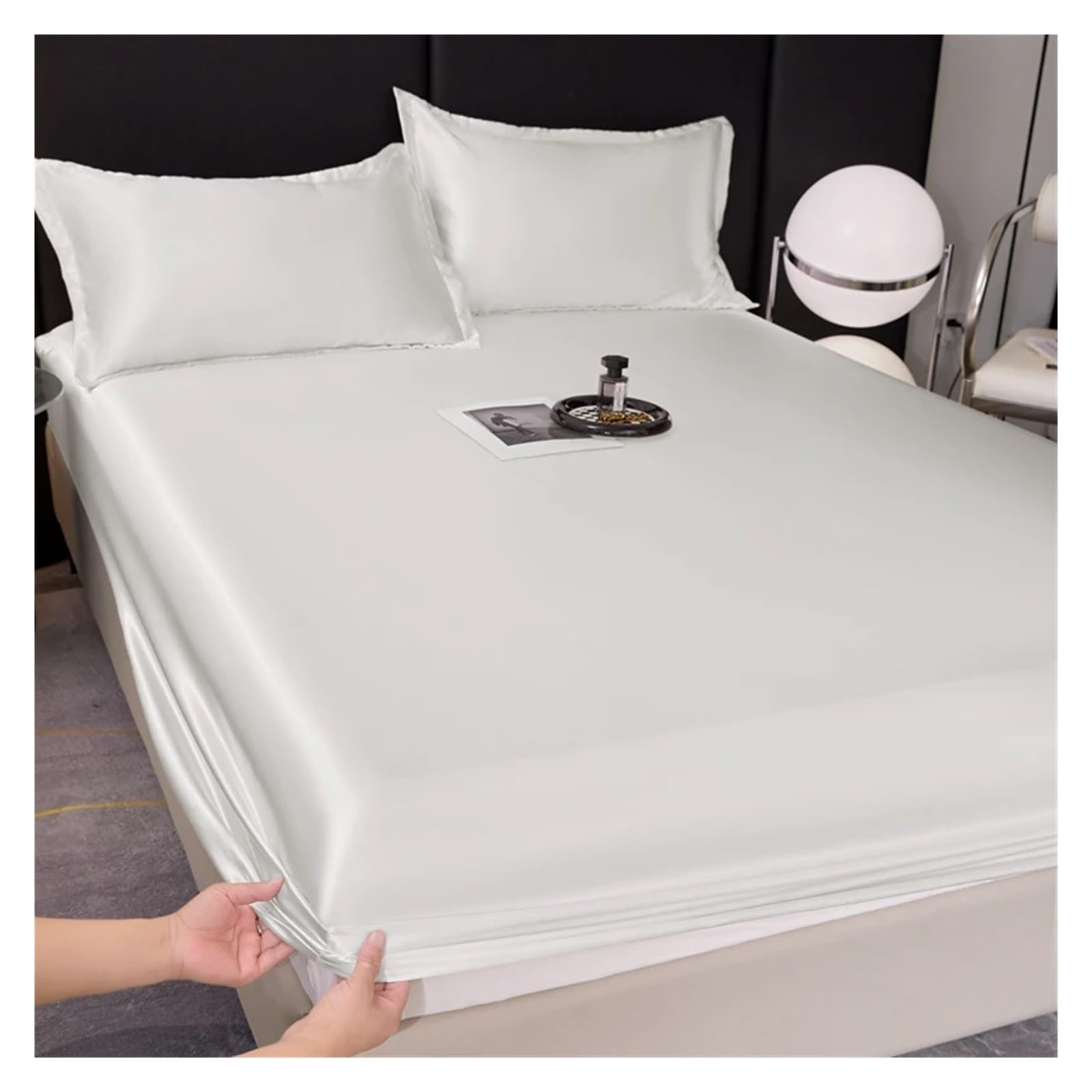 Sobrecolchón Acolchado de Microfibra Funda de colchón Sábana Ajustable de Color sólido con Banda elástica Sábana de Cama Hotel en casa Sábana Ajustable(Pink,120x200x25cm 1Pc)