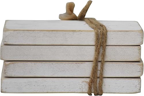 Miniatura 6 de Parisloft Welcome to Our Home - Decoración decorativa de imitación para libros, pequeña decoración del hogar atada con cordel y vegetación, letrero