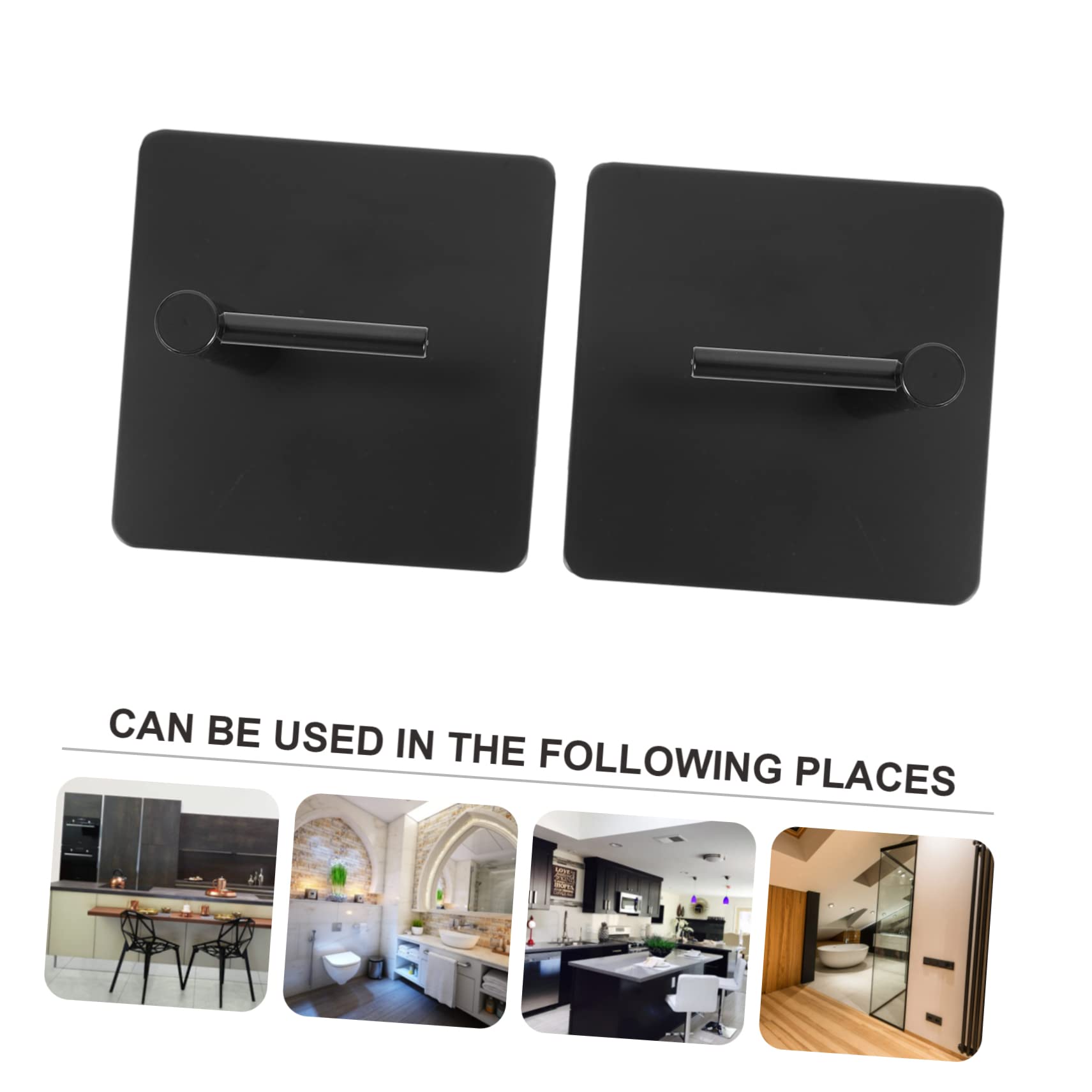 PRETYZOOM Porta Carta Nero in Acciaio Inossidabile Magnetico Igienica Design Salvaspazio Semplice e Moderno, per Bagno e Soggiorno