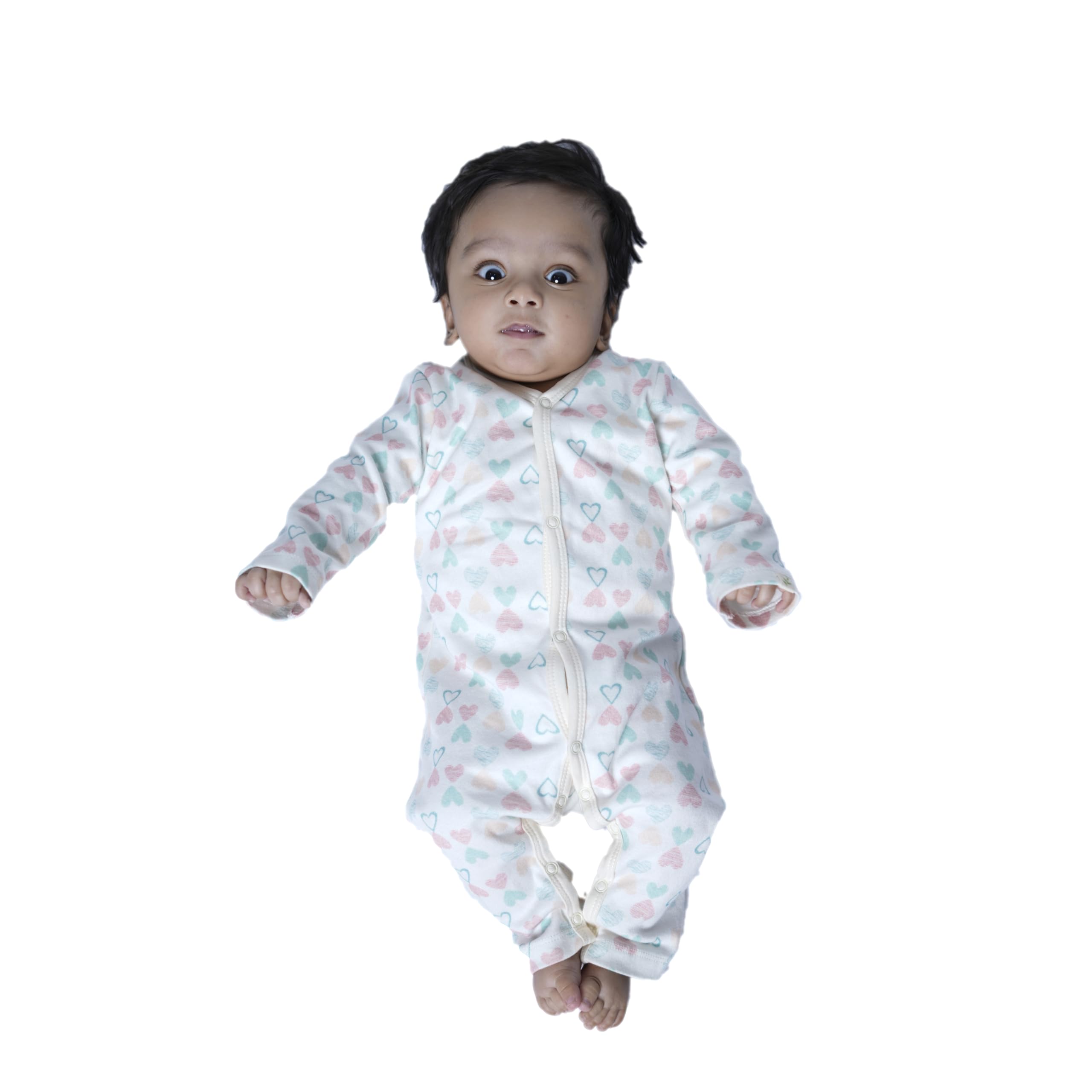 Baby Boys Cotton Trendy Jumpsuit - White - 3-6 Months - ZA001392-image-45